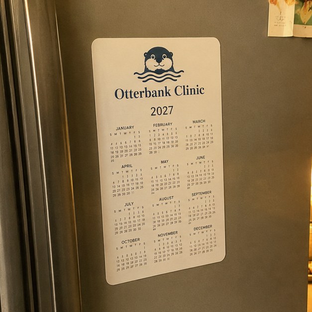 Calendars with logo — customer photo